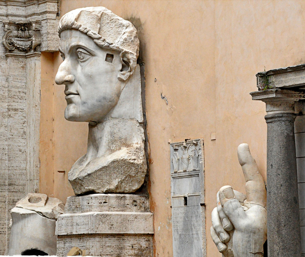 Resti statua colossale di Costantino Cortile musei capitol… Flickr