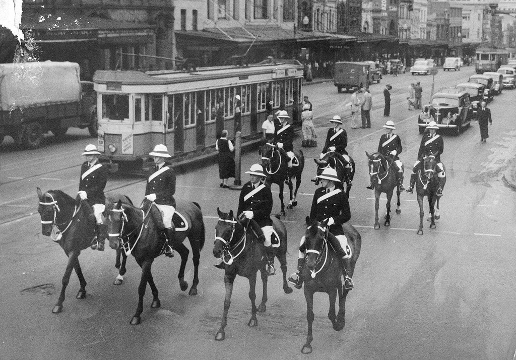 NSW Police mounted unit procession NSW Police Flickr