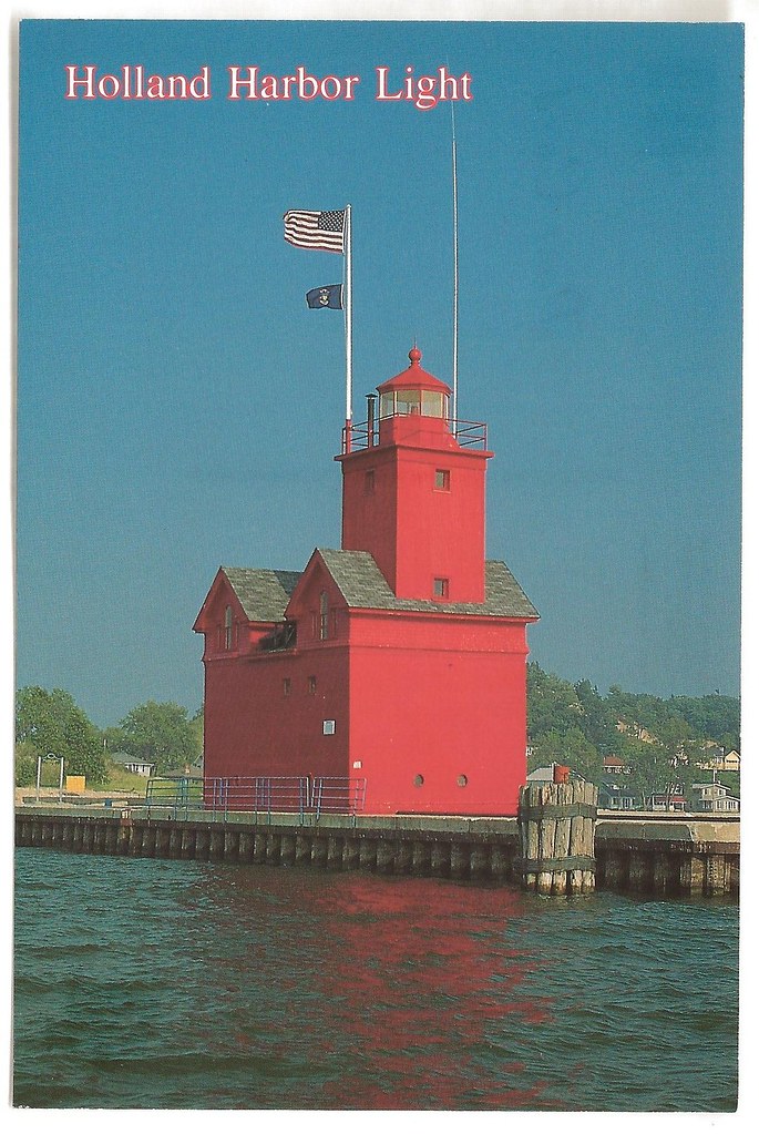Holland MI Great Lakes Lighthouse Called Big Red at Lake M… Flickr