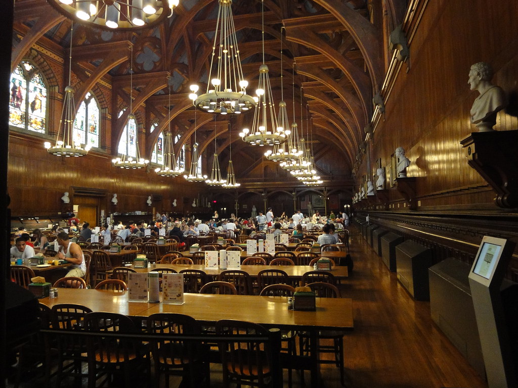 Harvard University dining hall Parlin Flickr
