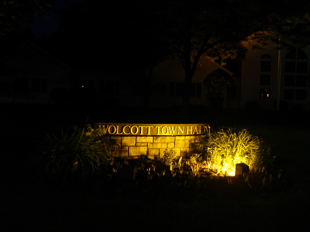 IMGP7018 Lighted Wolcott Town Hall sign Francisco Jimenez Flickr