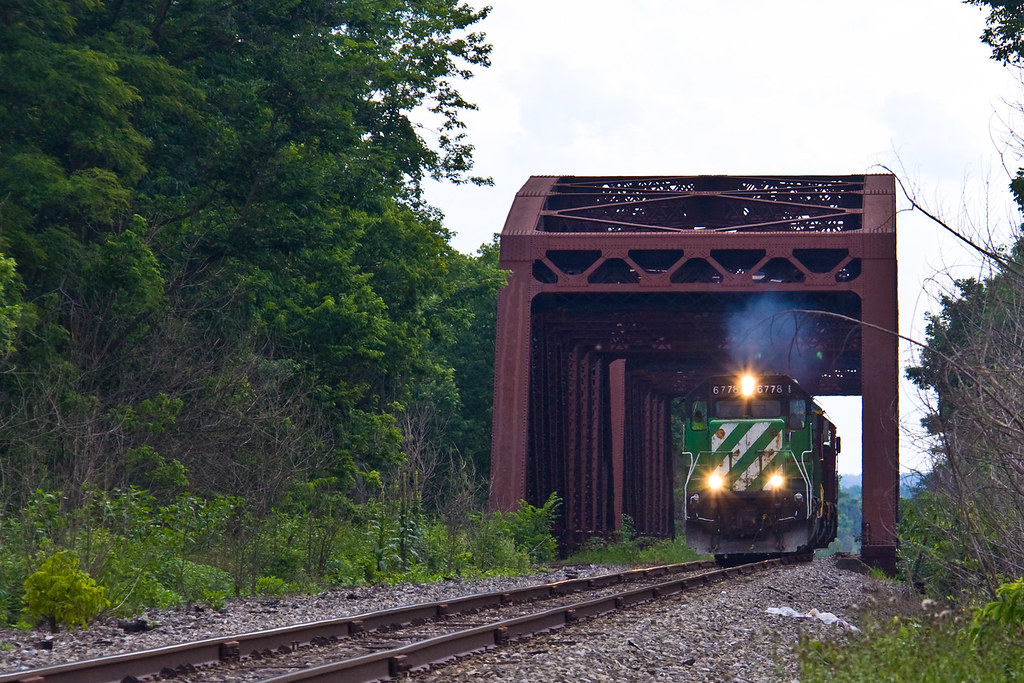 Ohio Central at the Bridge Gnadenhutten, Ohio Raymond D. Woods, Jr