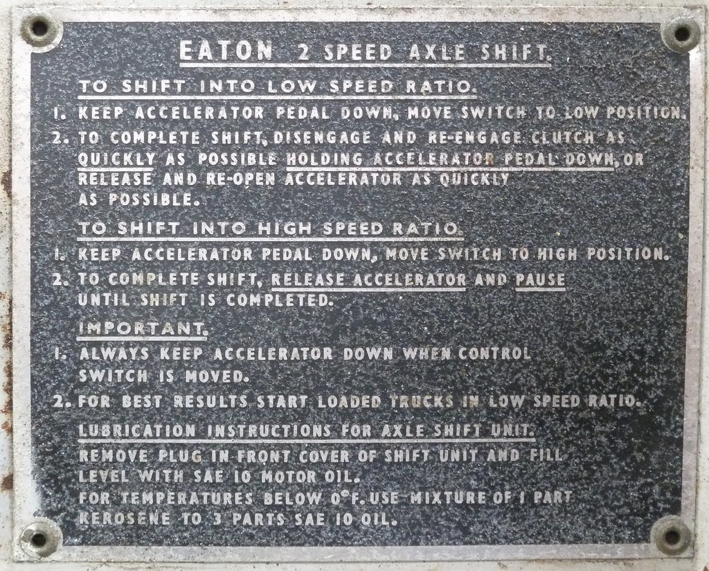 Eaton 2 speed axle Instructions 00griff00 Flickr