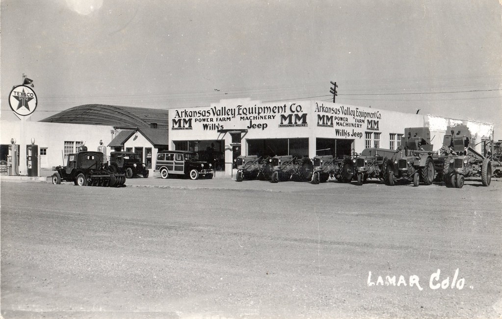 Arkansas Valley Equipment Co, Willys Jeep, Lamar, Colorado, 1948 a