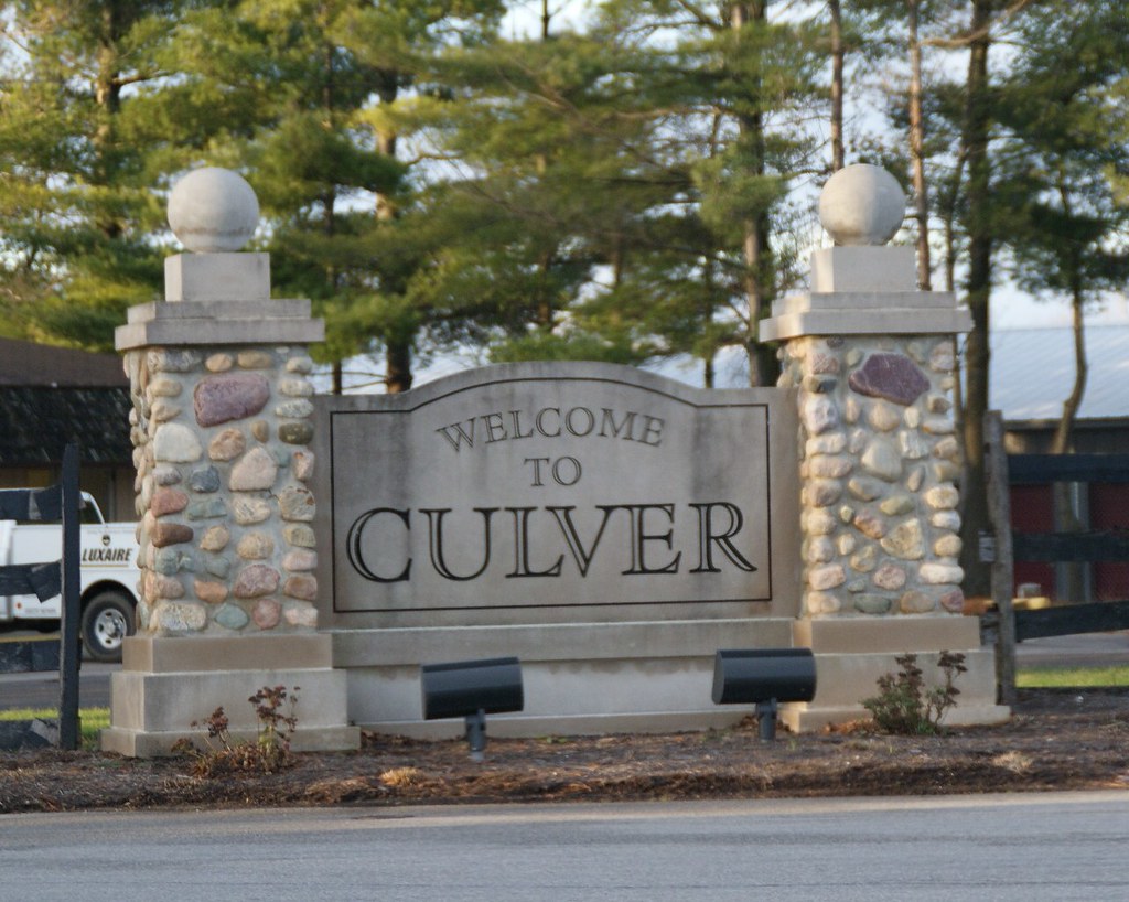 City or Town Sign Culver, Indiana Culver, Indiana Indiana Sign