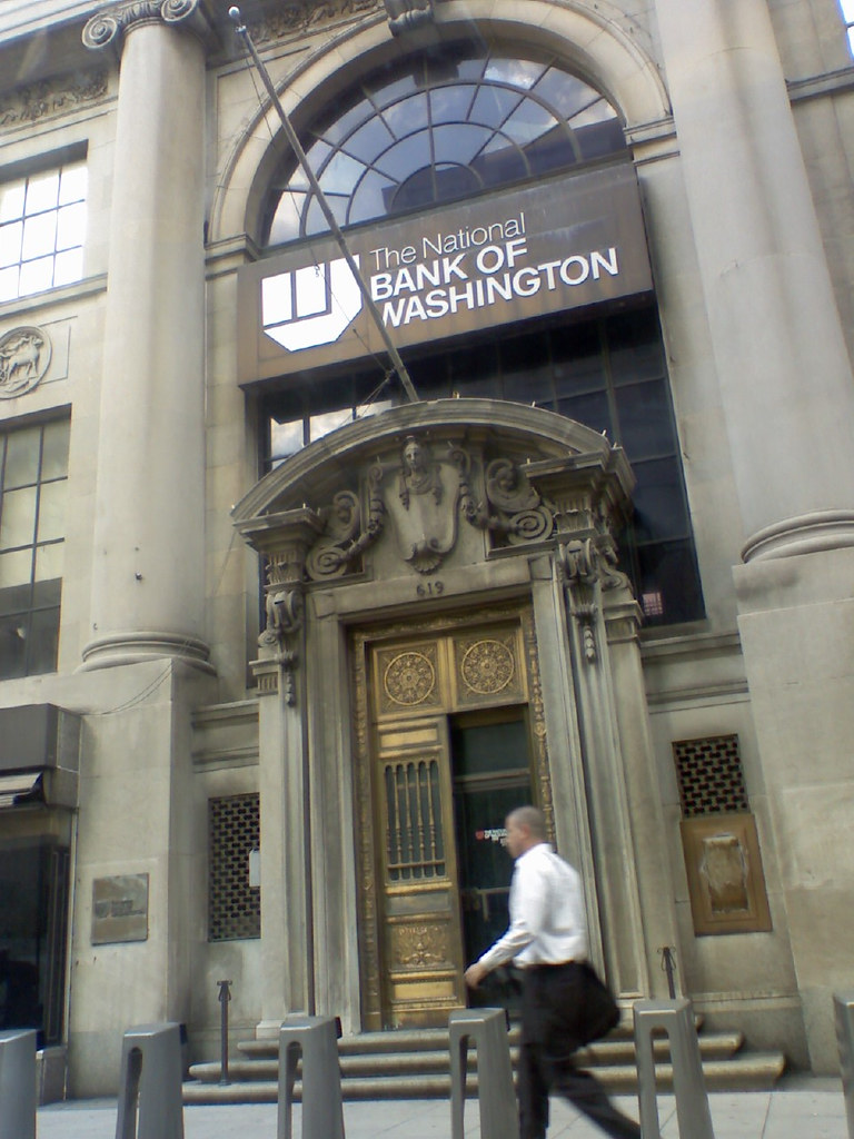 The National Bank of Washington entrance Dan Macy Flickr