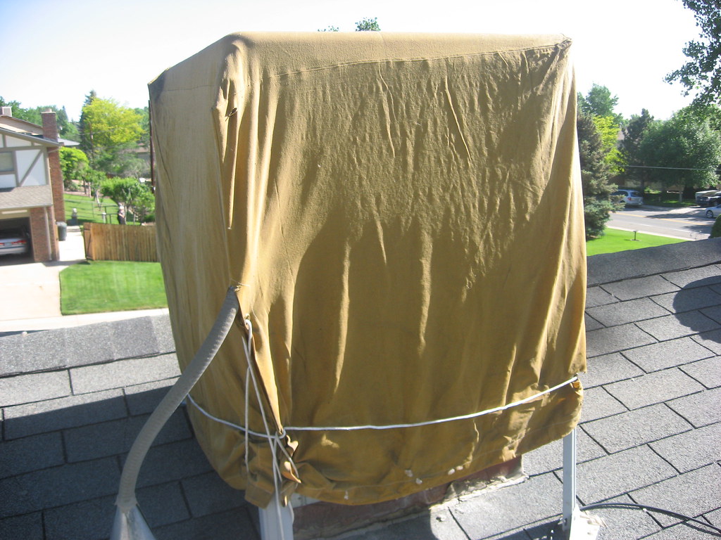 swamp cooler cover Preparing to do maintenance to roof top… Flickr