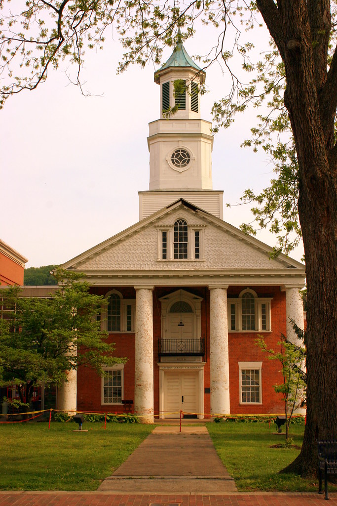Hawkins County Courthouse Front w/ Tree Rogersville, TN Flickr