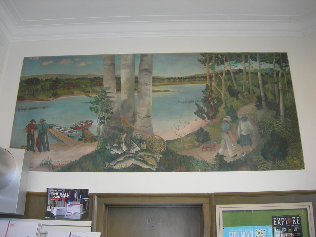 Hayward Wisconsin Post Office Mural New Deal mural entitle… Flickr