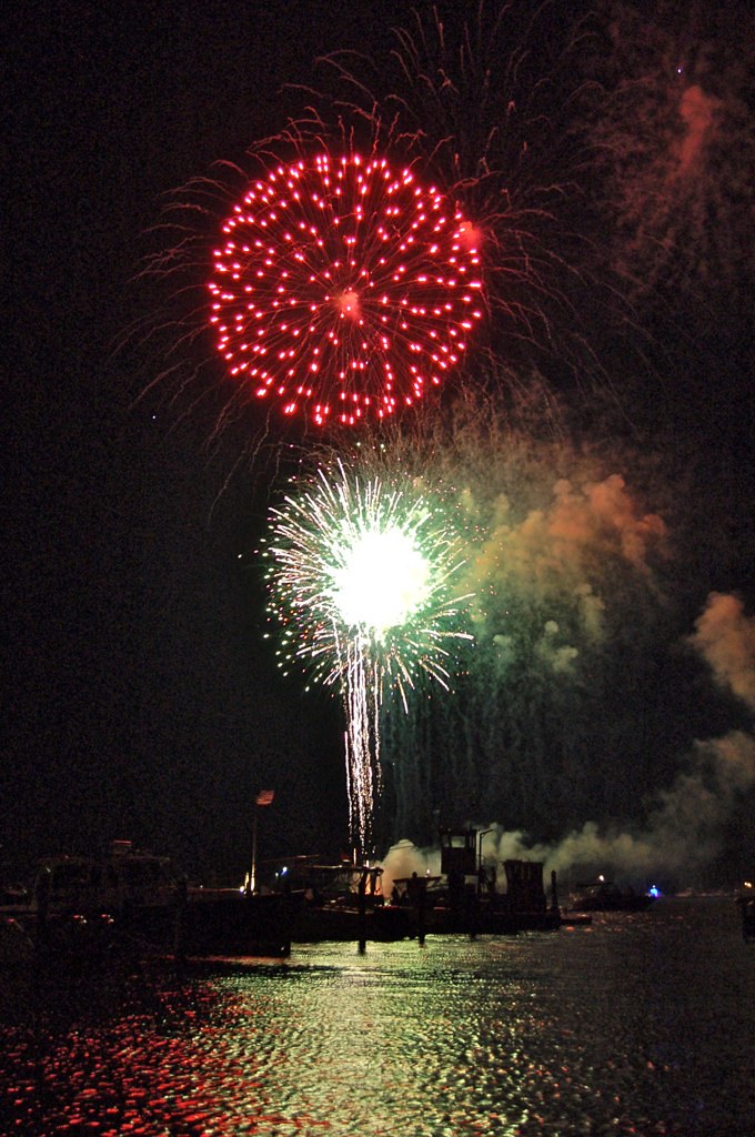 Fireworks over Barnegat Bay Anthony F Flickr