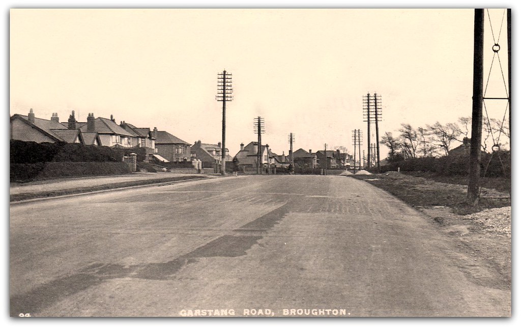 Garstang Road, Broughton Sepia postcard. c.1939. by A.J. E… Flickr