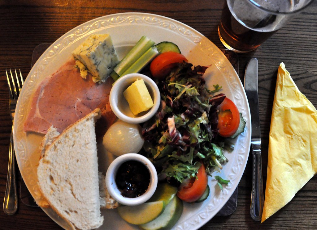 Barkham Blue Ploughman's Lunch Barkham Blue cheese is prod… Flickr