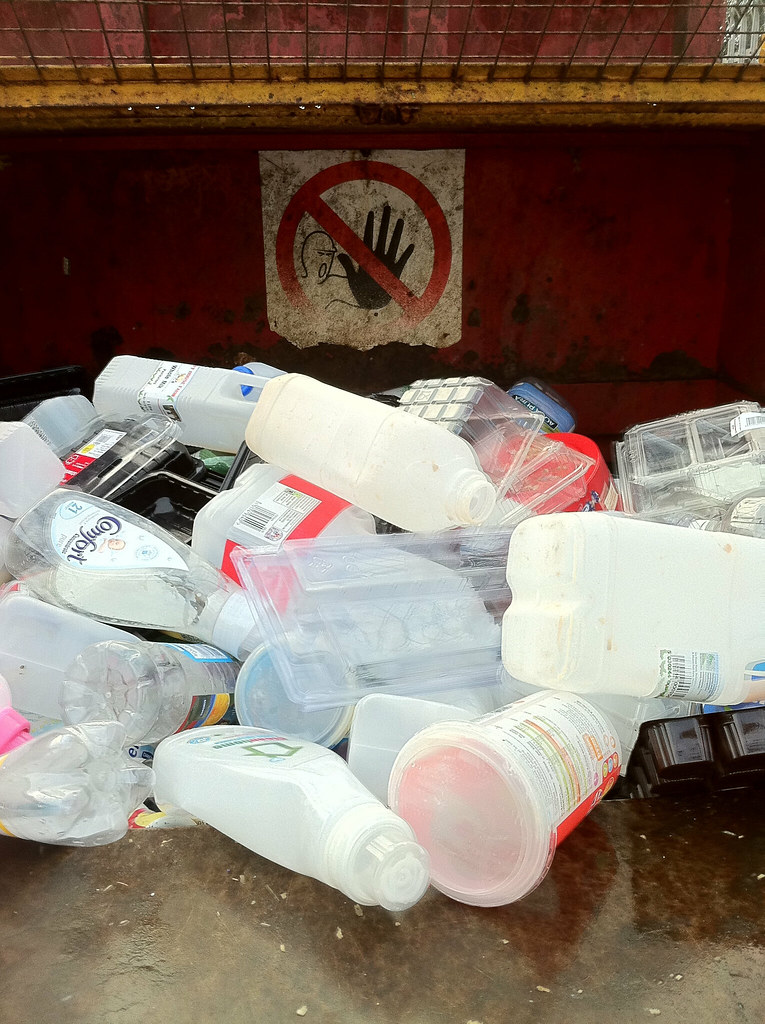 Recycling Plastic bottle recycling at our local tip. I hav… Flickr
