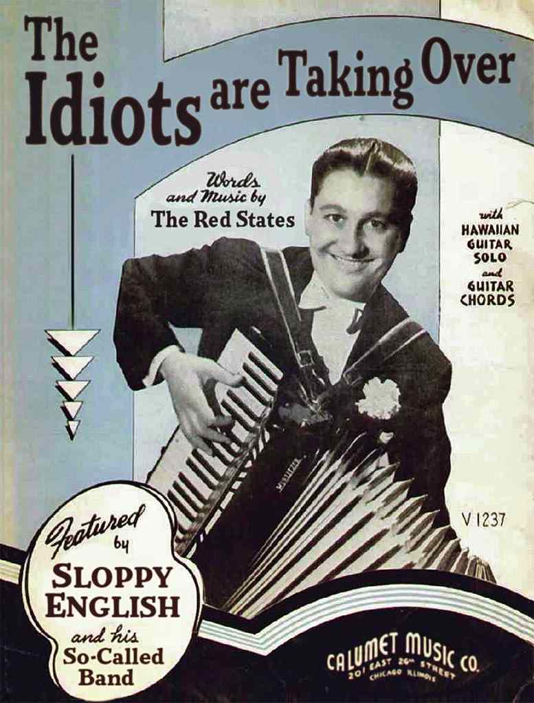 The Idiots are Taking Over vintage sheet music cover modif… Flickr