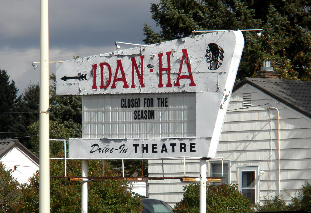 IdanHa Drivein Small drivein theater in Soda Springs, I