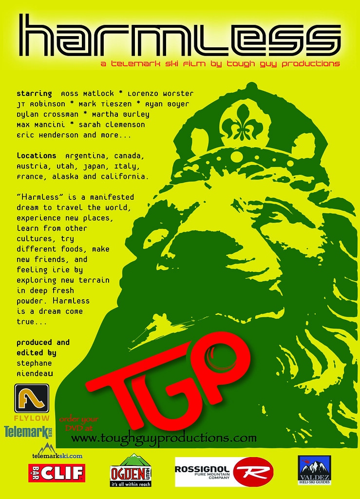 "Harmless" Art Cover art for the telemark ski film, "Harml… Flickr