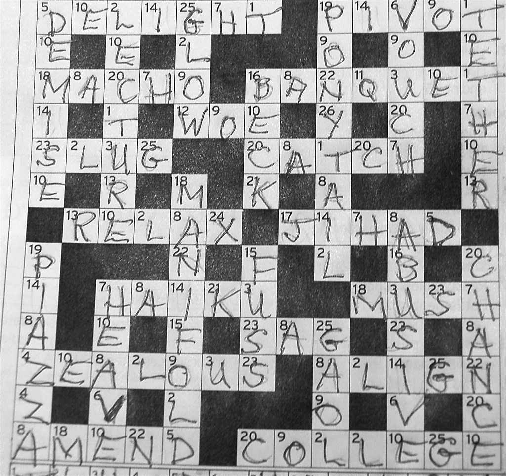 Completed enigma puzzle Barry Marchant Flickr