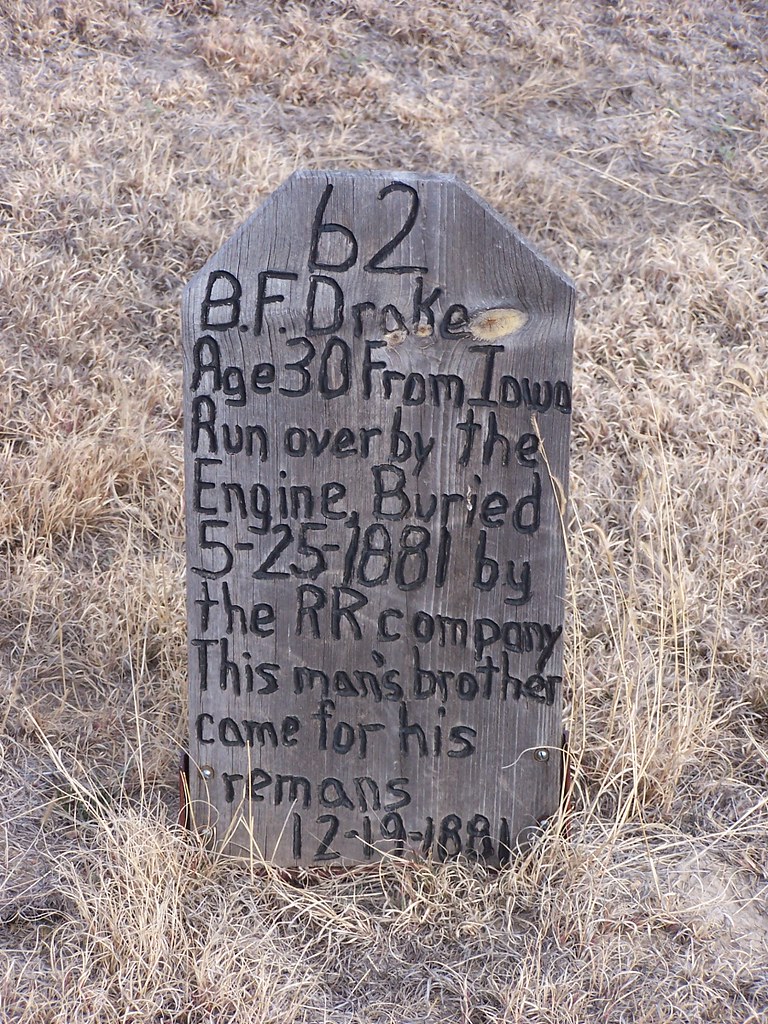 B. F. Drake Grave Marker Fort Wallace Cemetery, Wallace, K… Flickr