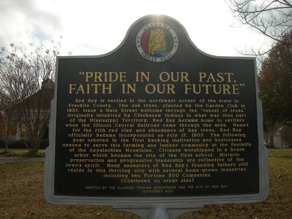 Red Bay Alabama Historic Marker Placed in the City Park as… Flickr