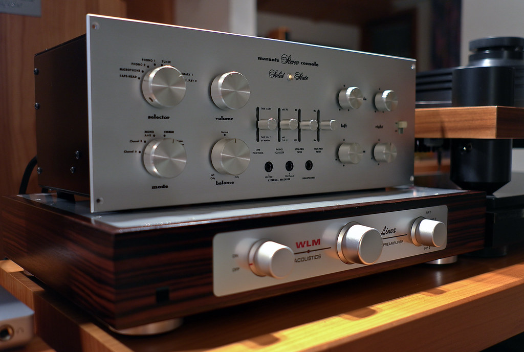 Marantz 7t Vintage pre amp & WLM LINEA tube pre amp Flickr
