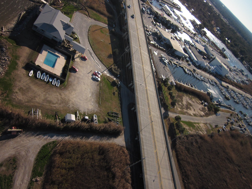 Aerial Photo, Helen Wood Park, Mobile, Alabama Oyster reef… Flickr