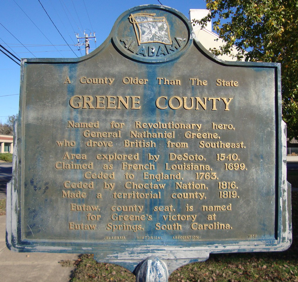 Greene County Marker (Eutaw, Alabama) Located on the old c… Flickr