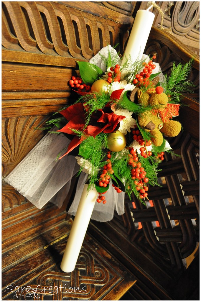 Baptismal candle flower Baptismal candle flower www.saracr… Flickr