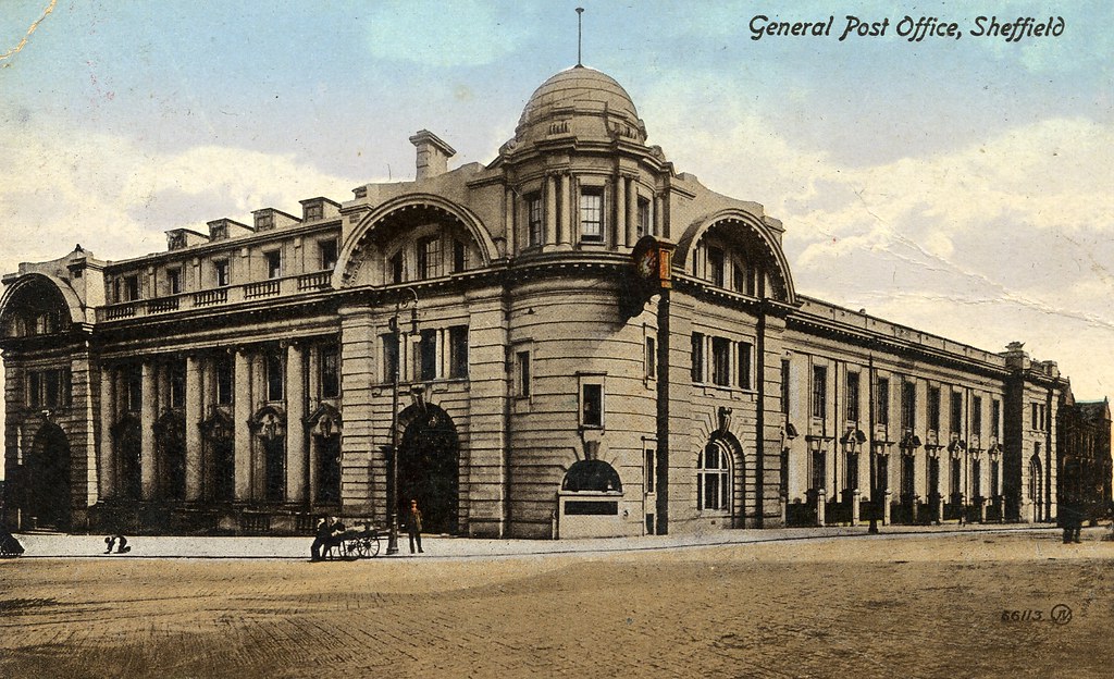 Postcard view of former Sheffield Post Office Architect W… Flickr