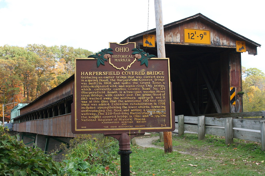Harpersfield Covered Bridge in Harpersfield Township, Asht… Flickr