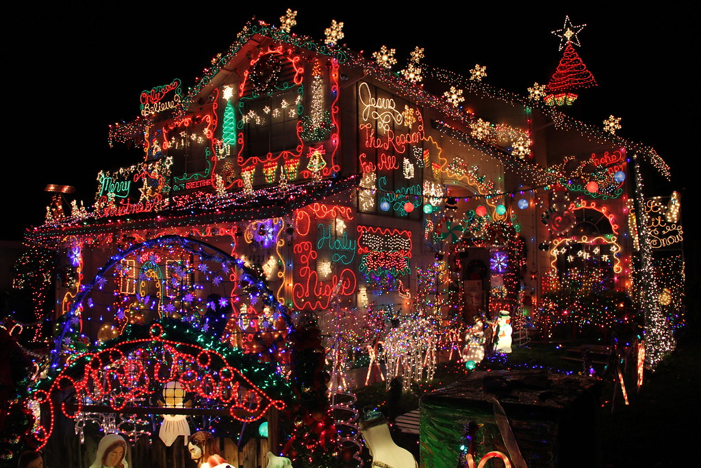 Extreme Christmas Lights in Northern California These are … Flickr