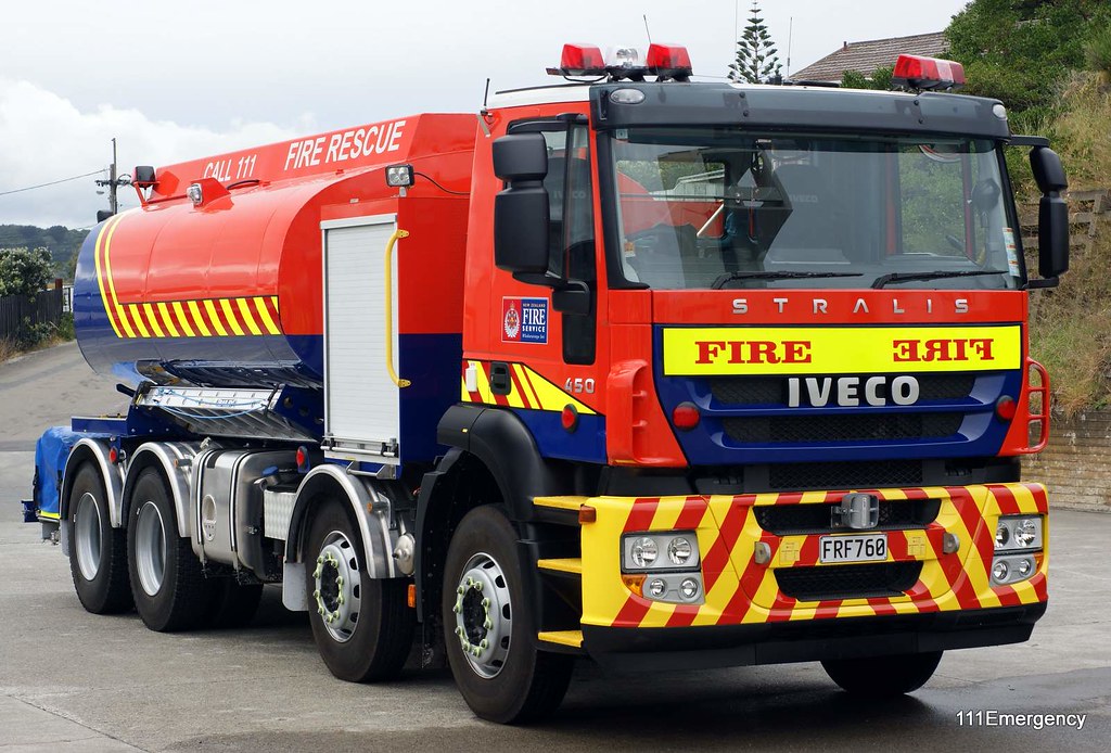 NZ Fire Service Prototype Water Tanker 14000l tanker 111 Emergency