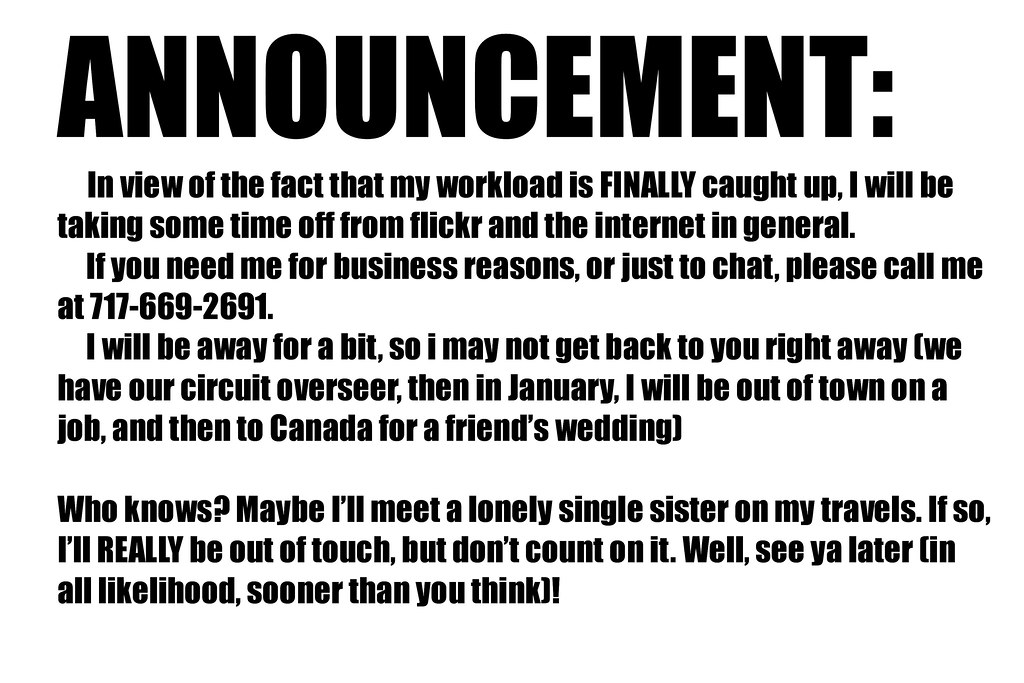 Announcement Meaning