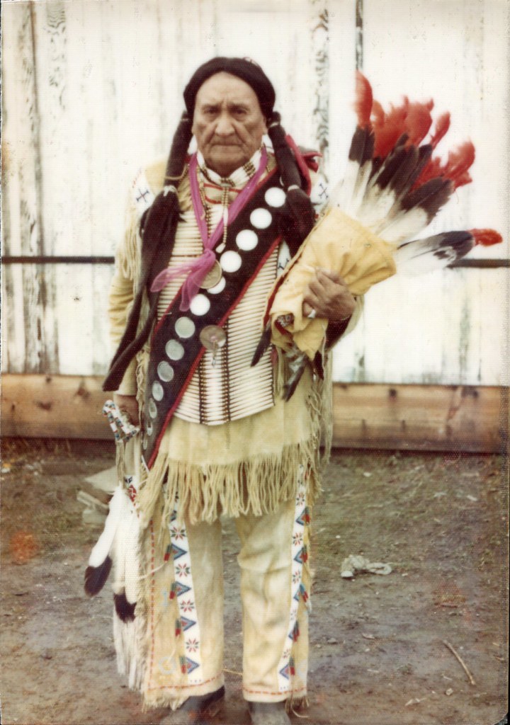 Indian Chief Frank Fools Crow at Wounded Knee, SD in 1973_… Flickr