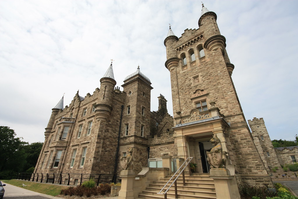 Front view of Stormont Castle Just after it was built, the… Flickr