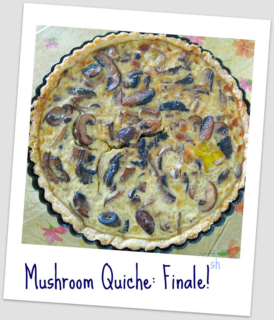 Mushroom Quiche Cooked! sheheals Flickr