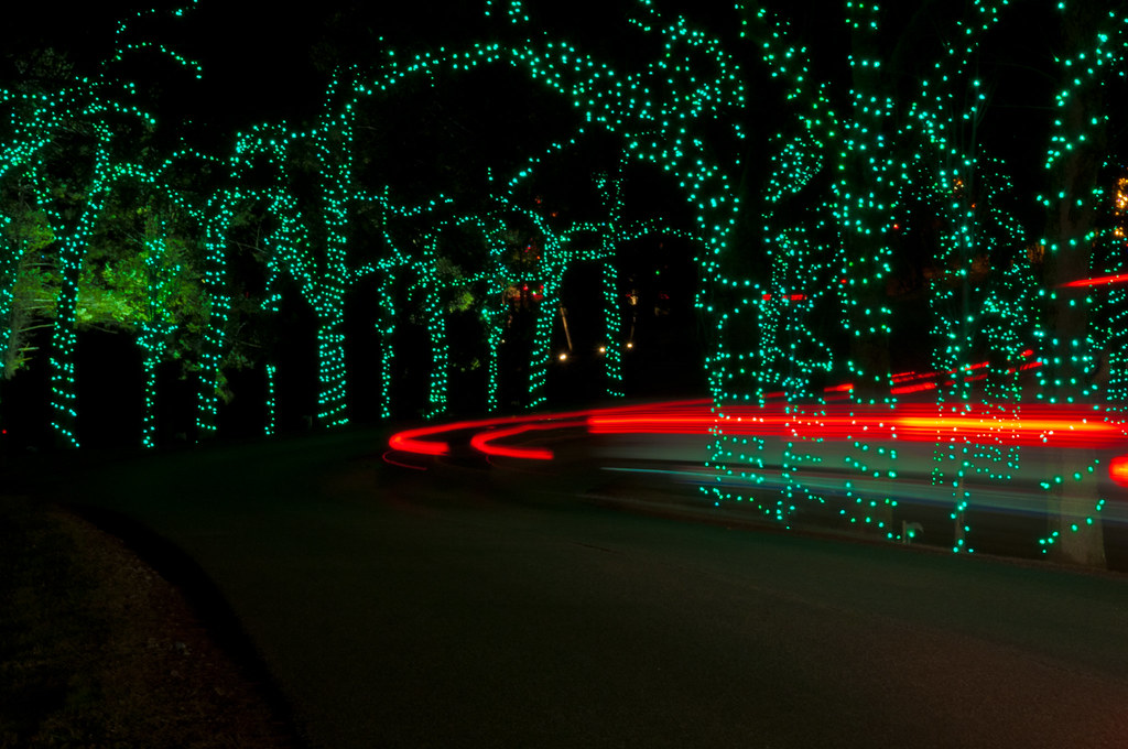 Christmas Lights and Tail Lights Taken at Oglebay Resort i… Flickr