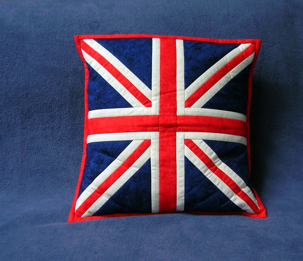 Union Jack Pillow This was made by my friend in England ..… Flickr