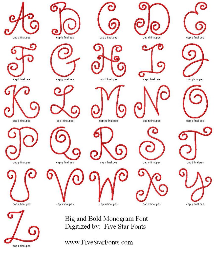 Big and Bold Cap Thumbnails Five Star Fonts mica9900 Flickr