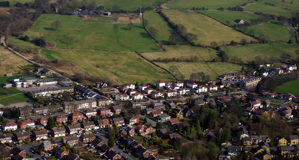 Harwood, Bolton from the air Flickr