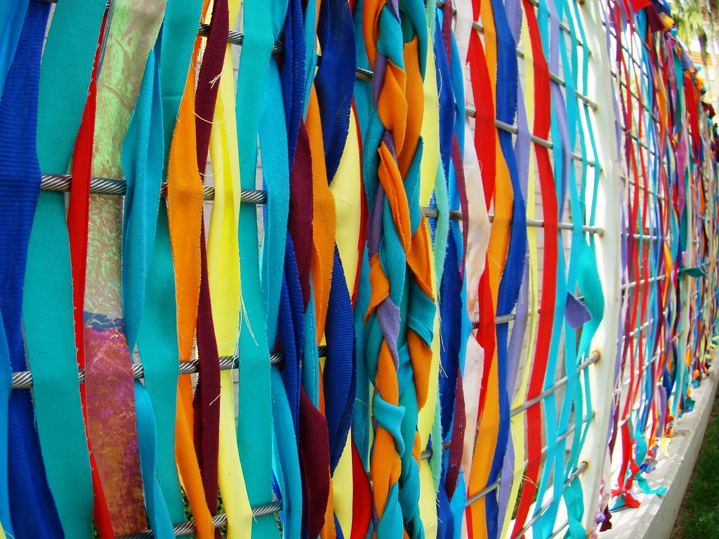 Ribbon Fence Ribbon fence outside Mesa Arts Center Rajeev Misra Flickr