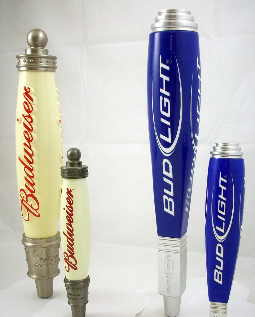 Budweiser Signature and Bud Light Iconic tap handles Flickr