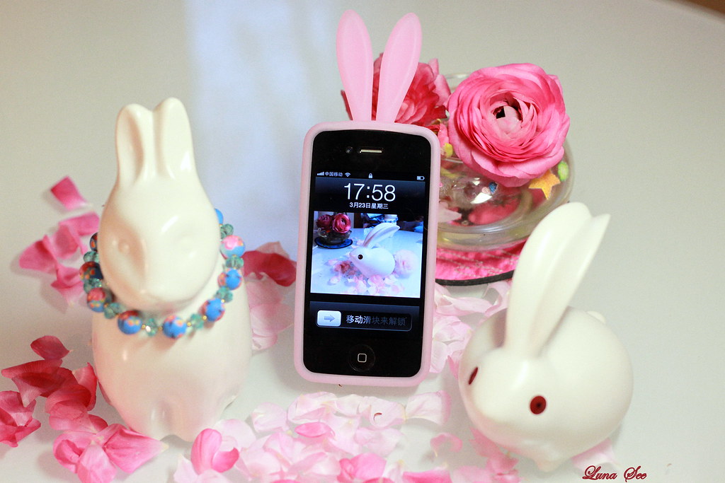 Bunny Pink bunny iphone case Luna see Flickr