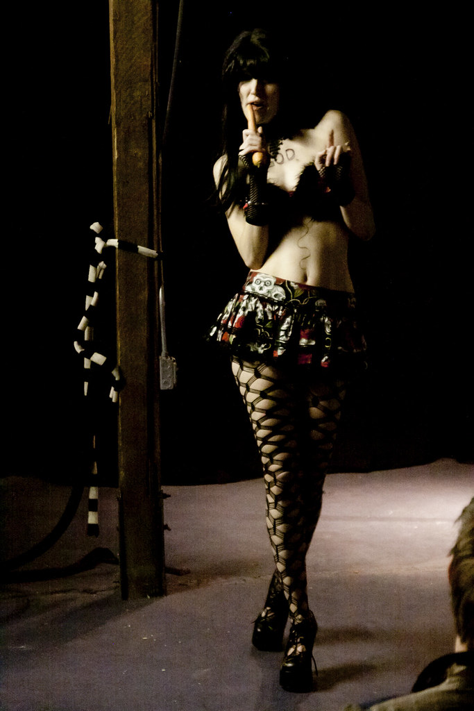 Monologue Erin Loggins during her performance in a show at… Flickr