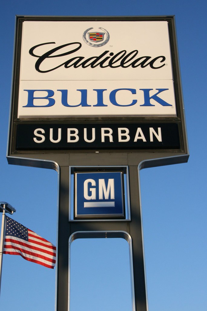 Suburban CadillacBuick Troy, MI GM Dealership Sign in Tr… Flickr