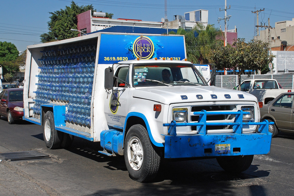 Dodge Water Truck Vintage Dodge Blue Rock water delivery t… Flickr