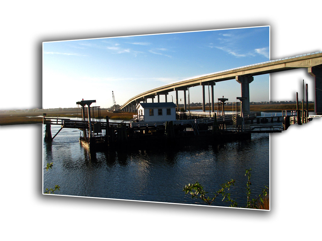 Old Swing Bridge / New Bridge Sunset Beach, North Carolina… Flickr