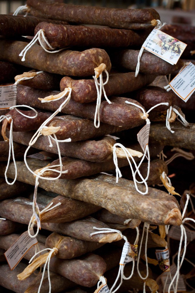 Chorizo Chorizo for sale in the market in La Seu d'Urgell.… Flickr