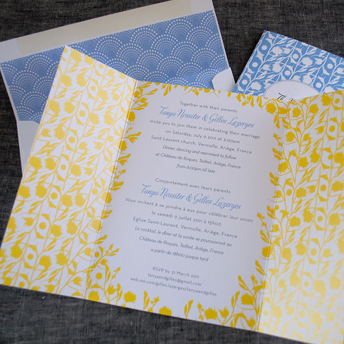 custom gatefold wedding invitations Ellie Flickr