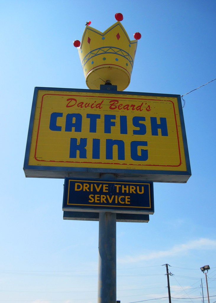 Catfish King, 2011 Dallas sign. Red Oak Kid Flickr