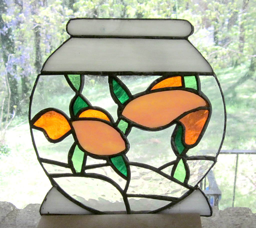 Goldfish Bowl This goldfish bowl is made of stained glass … Flickr